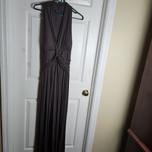 Karen Kane Women Taupe Sultry Midi Dress Size Large